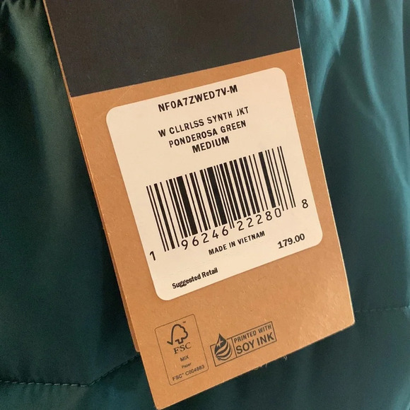 The North Face Women's Harway Collarless Midi Jacket NEW Ponderosa Green - Picture 5 of 8